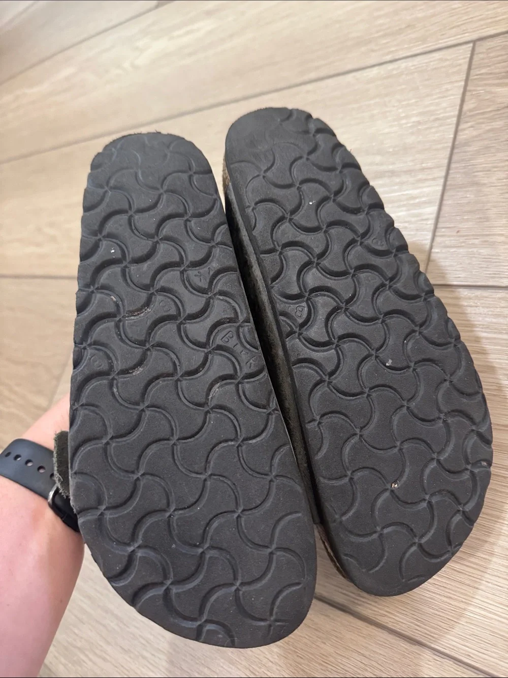 Birkenstock Arizona Gray Sandals Granola Camp Trendy Hiking Travel sz 36/5.5
